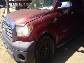 2007 TOYOTA TUNDRA, BURGUNDY, LIMITED MODEL, CREW CAB, 5.7L, AT, 4WD. Z26407
